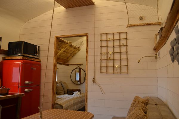 Intérieur de la cabane de Robinson