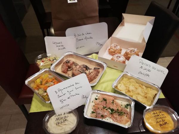 La commande de Philippe préparée par Daniel Vioix, restaurant gastronomique Ô des Lys à Troyes